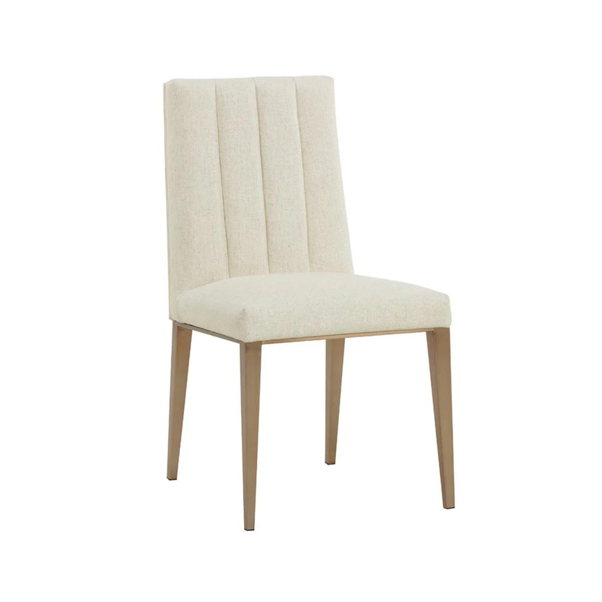 Wilbur Beige Linen Dining Chair | Bone & Brass