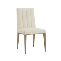 Wilbur Beige Linen Dining Chair | Bone & Brass