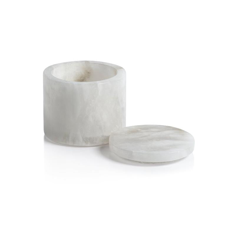 Côte d'Azur Alabaster Apothecary Jar | Bone & Brass