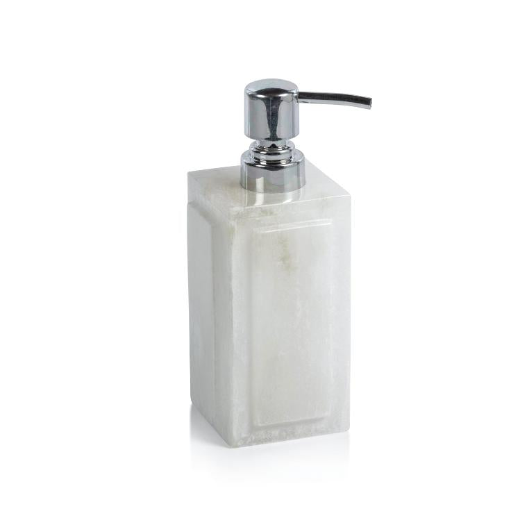 Côte d'Azur Alabaster Soap Dispenser | Bone & Brass