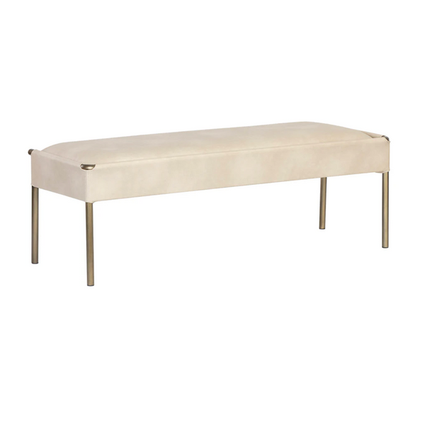 Bellevue Upholstered Bench - Bravo Cream