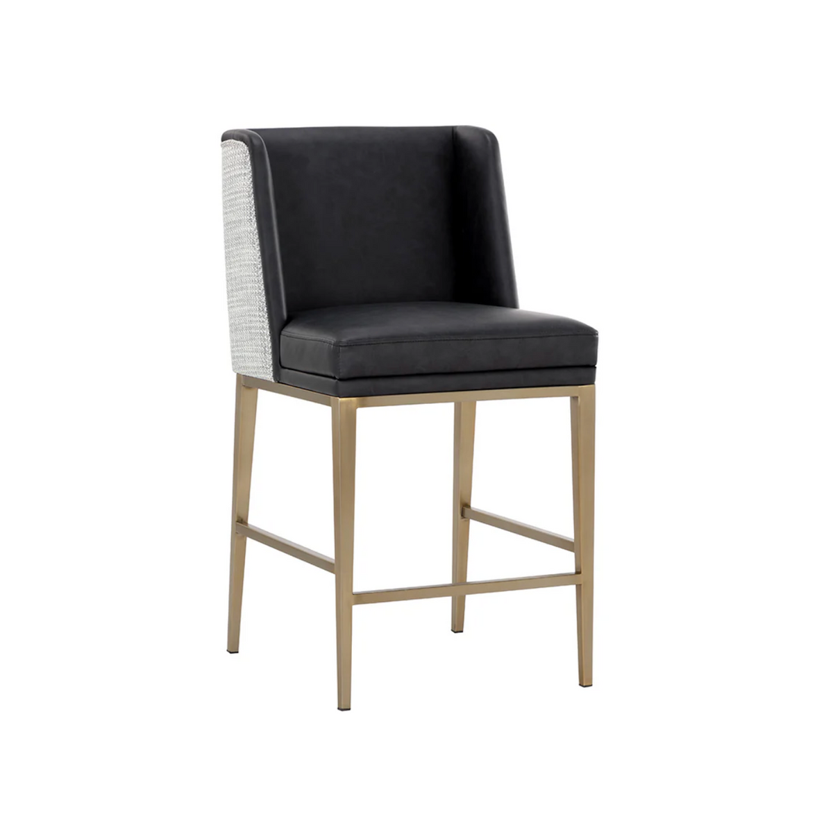 Joplin Counter Stool - Cantina Black|Vera White Pepper