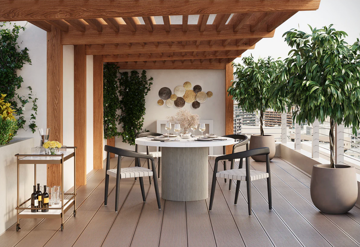 Contardi Bronze Indoor & Outdoor Bar Cart