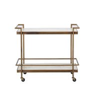 Contardi Bronze Indoor & Outdoor Bar Cart - Bar Cart Side View | Bone & Brass