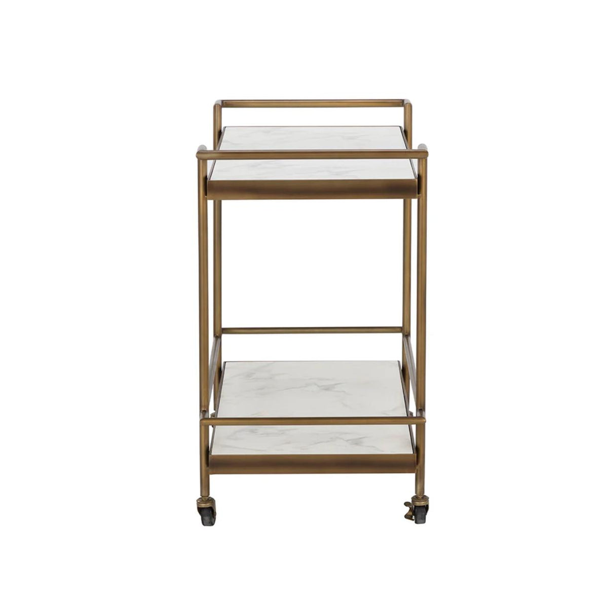 Contardi Bronze Indoor & Outdoor Bar Cart - Bar Cart View | Bone & Brass