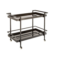 Livingston Black Bar Cart | Bone & Brass