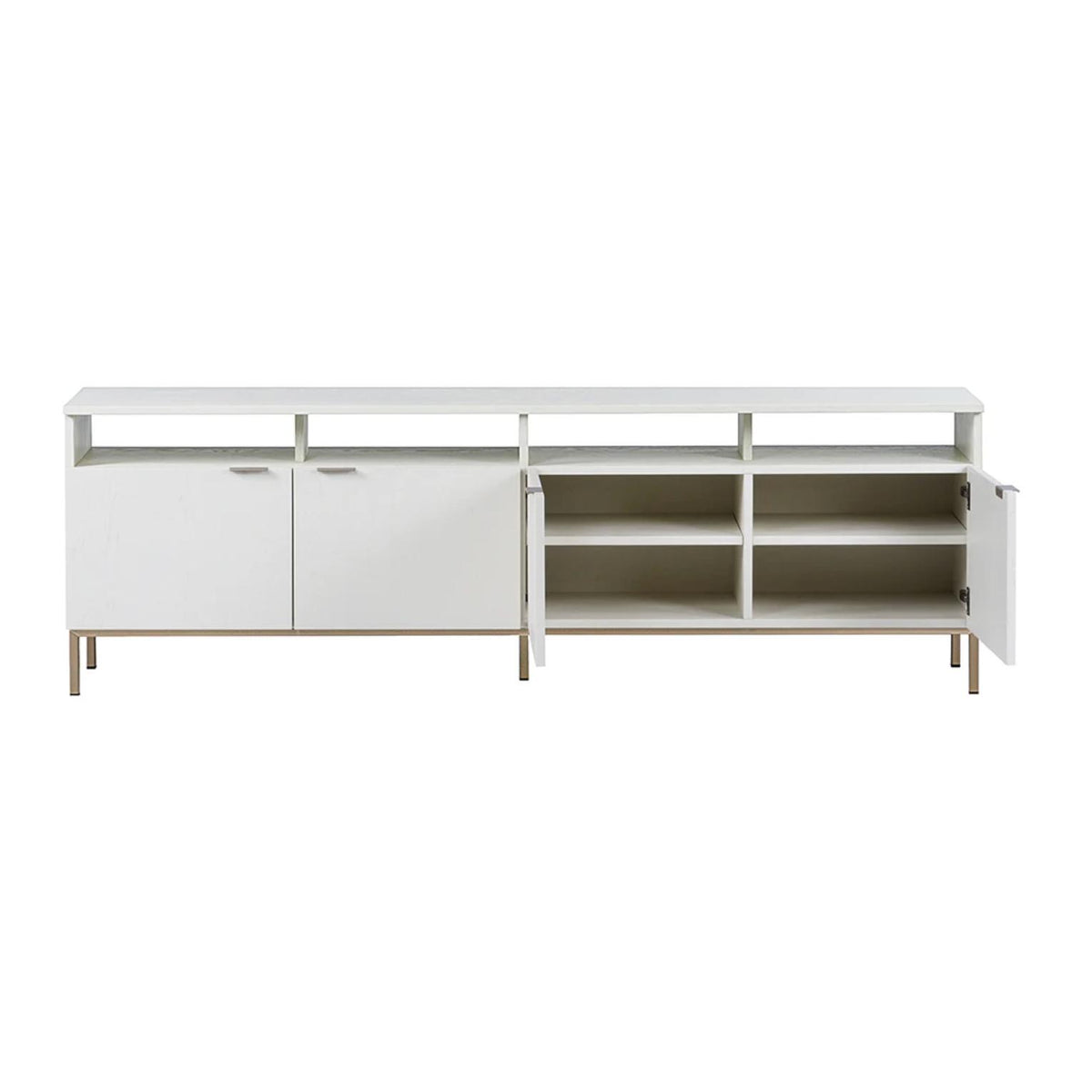 Ambrose Cream Modular Storage Media Cabinet