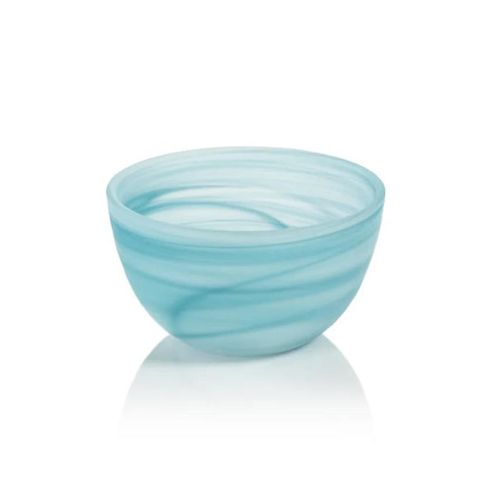 Azur Alabaster Small Glass Bowls, Set 4