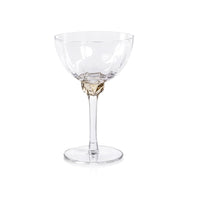 Colleen Jewel Stem Martini Cocktail Glasses, Set of 4 - Glass Close Up | Bone & Brass