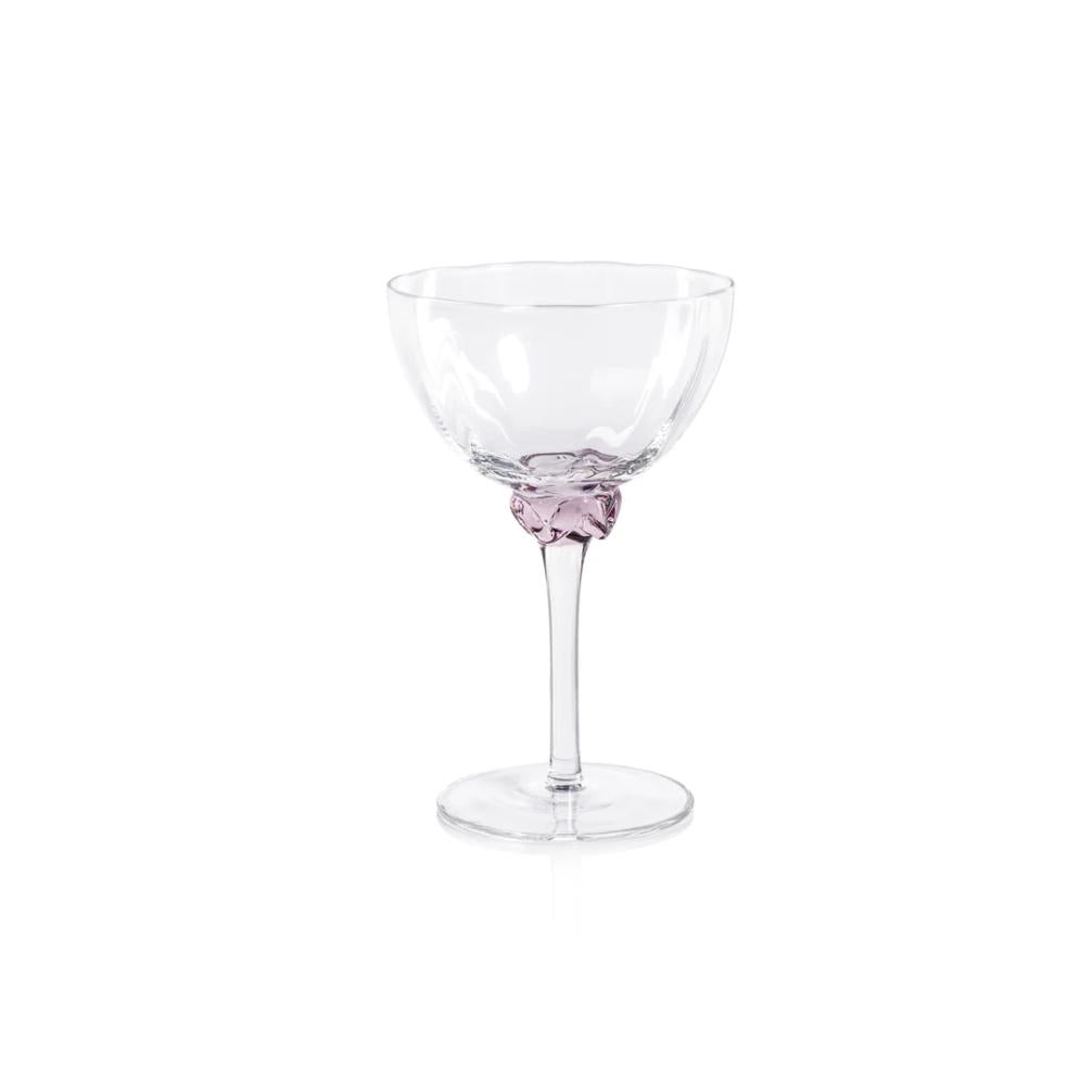 Colleen Jewel Stem Martini Cocktail Glasses, Set of 4 - Glass View | Bone & Brass