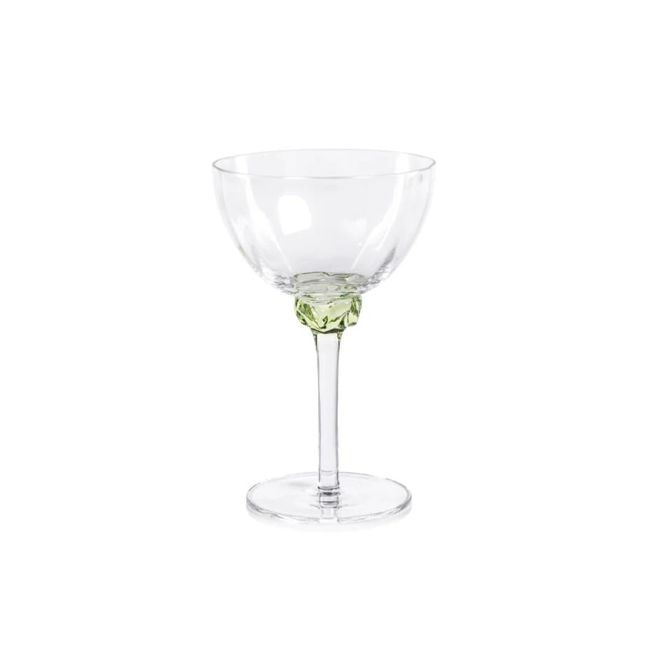 Colleen Jewel Stem Martini Cocktail Glasses, Set of 4 - Glass Detail | Bone & Brass