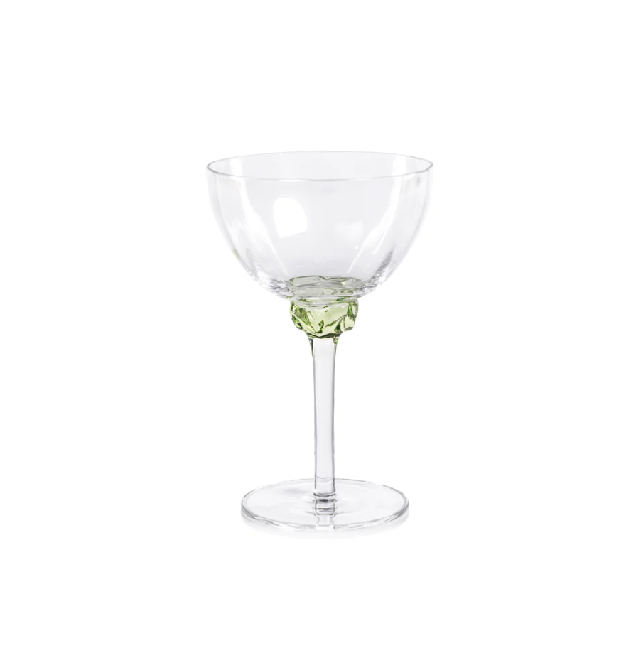 Colleen Optic Martini | Cocktail Glasses | Multicolor, Set of 4