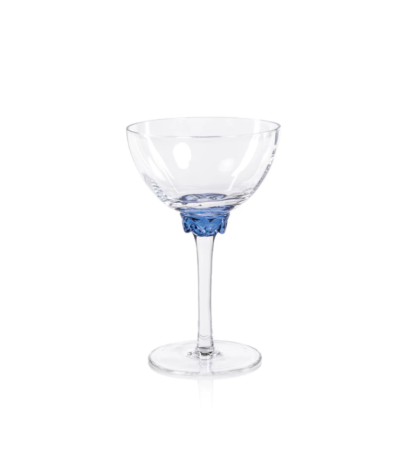 Colleen Optic Martini | Cocktail Glasses | Multicolor, Set of 4