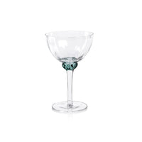 Colleen Jewel Stem Martini Cocktail Glasses, Set of 4 - Glass Close Up | Bone & Brass