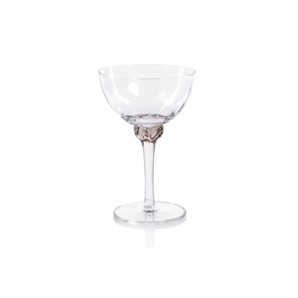 Colleen Jewel Stem Martini Cocktail Glasses, Set of 4 - Glass View | Bone & Brass