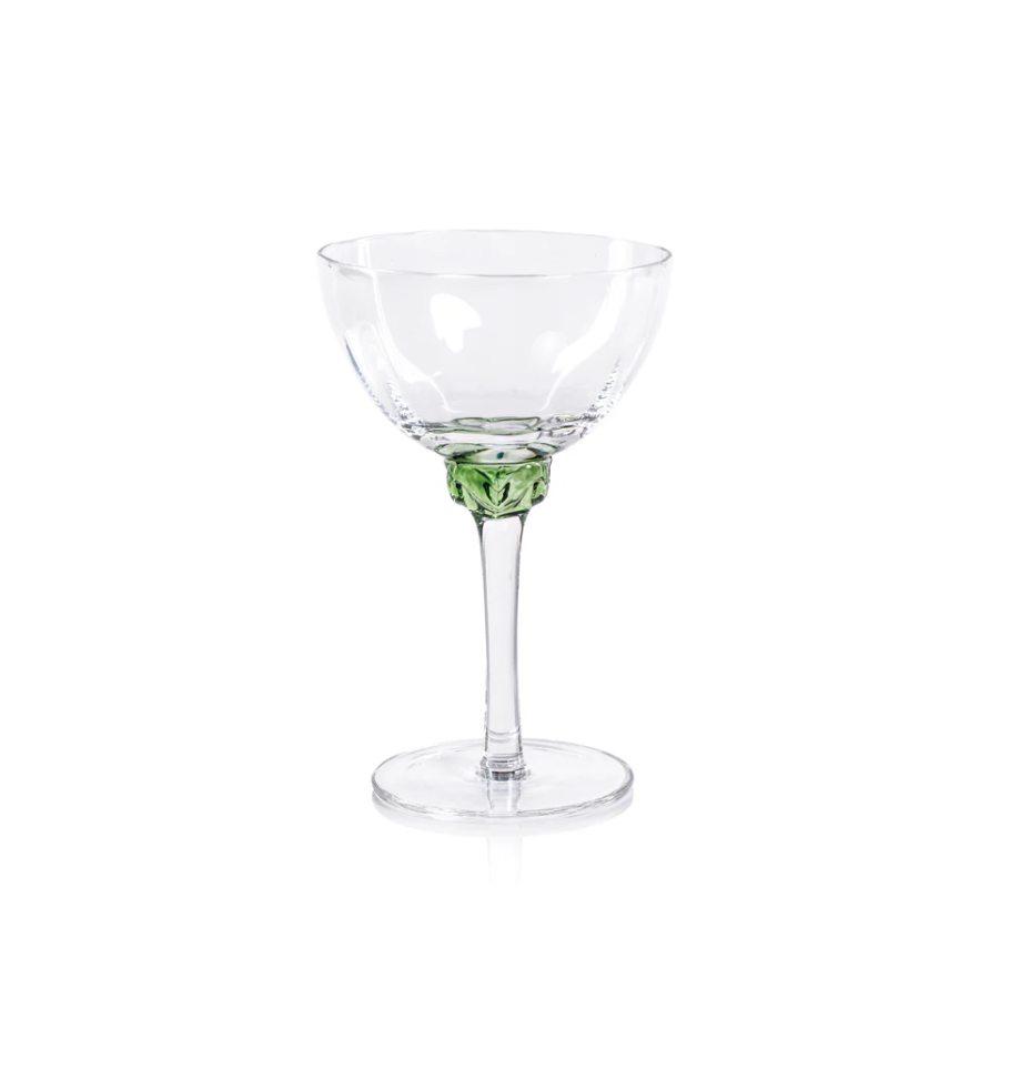 Colleen Optic Martini | Cocktail Glasses | Multicolor, Set of 4