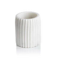 Ivory Bathroom Counter Decorative Tumbler | Bone & Brass