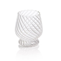 Rialto Twisted Optic Glass Tumblers, Set 4 | Bone & Brass