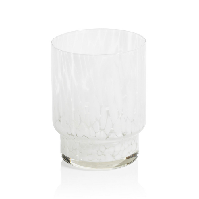 Adrian White Tortoise Tumbler Glasses, Set of 6