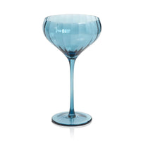 Madden Blue Cocktail Glasses, Set 4 | Bone & Brass