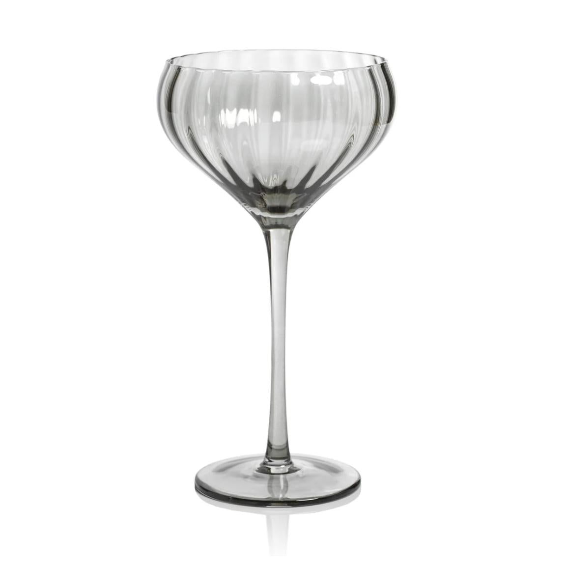 Madden Grey Cocktail Glasses, Set 4 | Bone & Brass