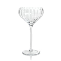 Madden Optic Cocktail Glasses, Set 4 | Bone & Brass