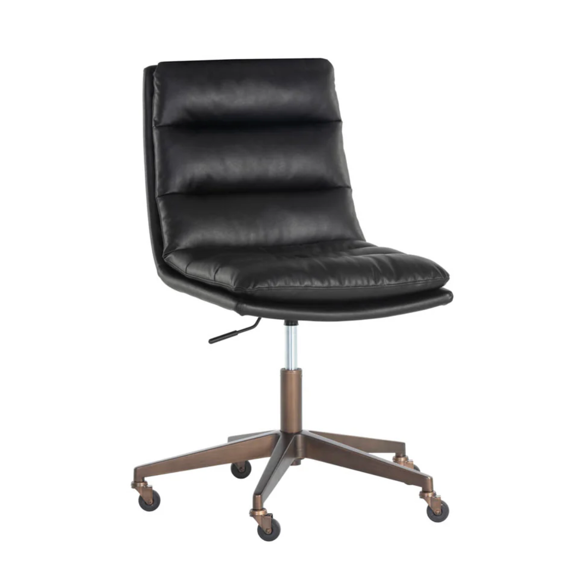 Stinson Black Leather Office Chair