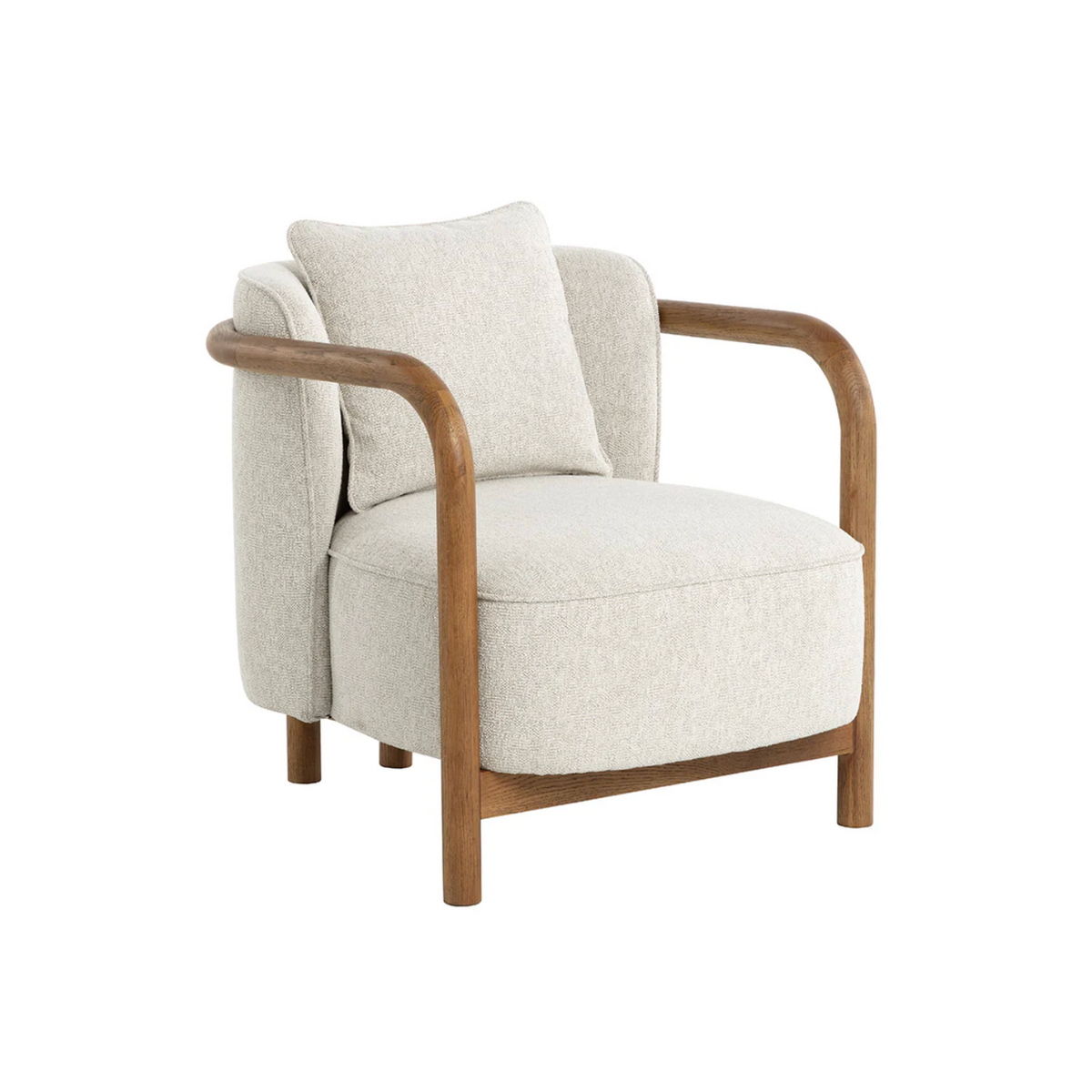 Beatrice Dove Cream Lounge Chair