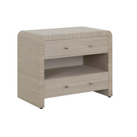 Atherton Sand Raffia Nightstand