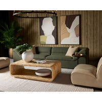 Gladys Copenhagen Olive Sofa - Sofa Side View | Bone & Brass