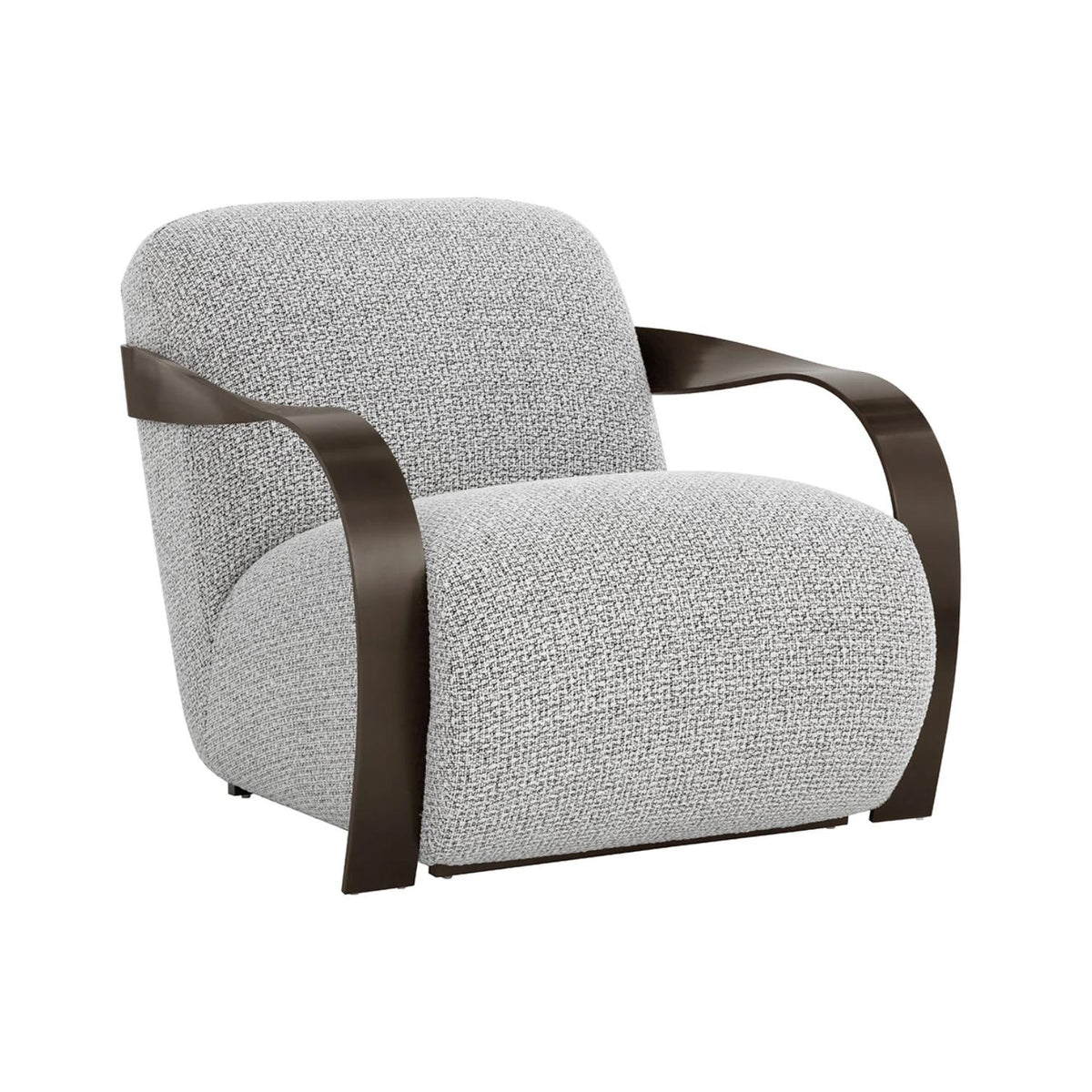 Sonesta Dark Bronze Lounge Chair | Bone & Brass