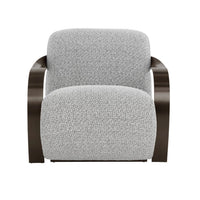 Sonesta Dark Bronze Lounge Chair - Chair Upholstery Detail | Bone & Brass
