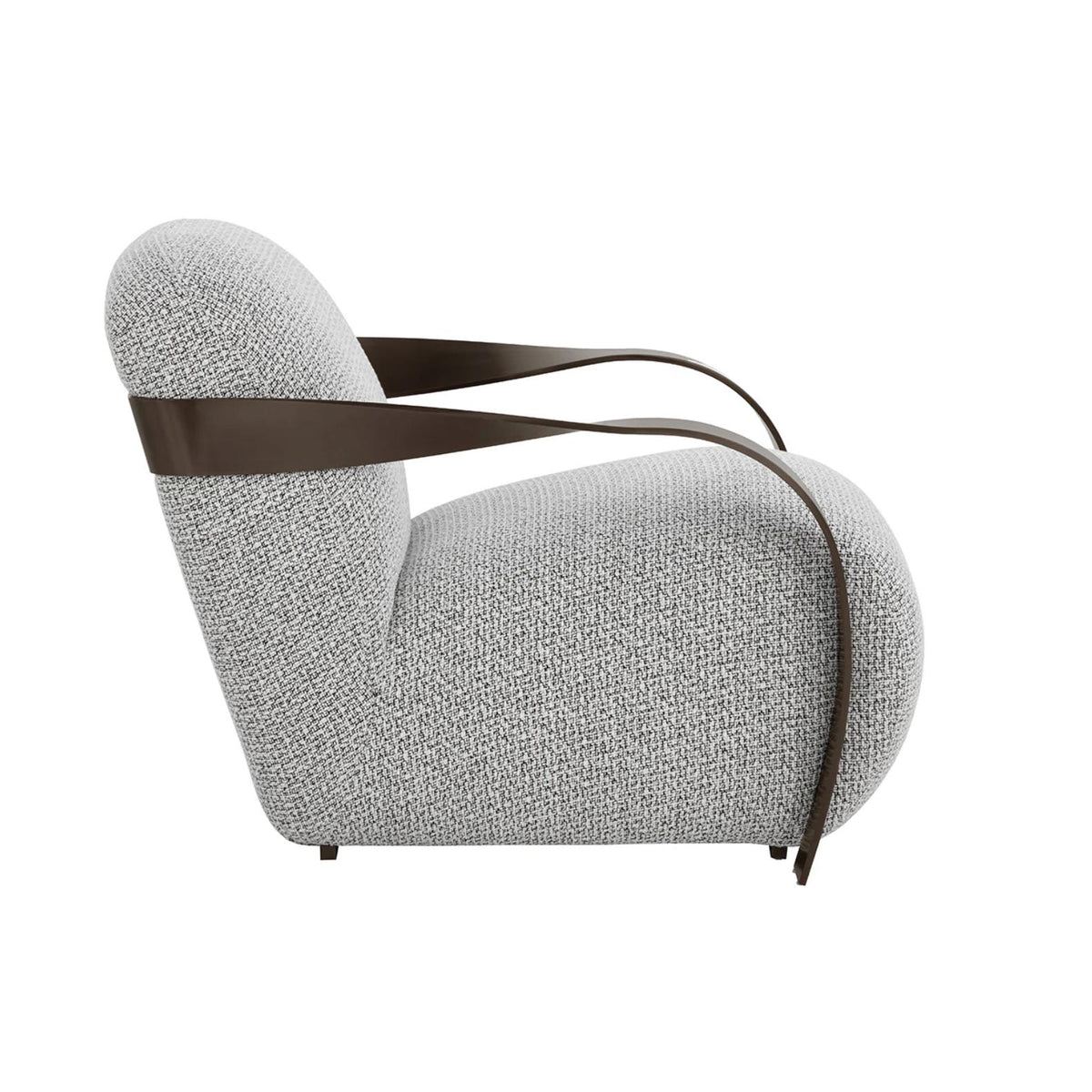 Sonesta Dark Bronze Lounge Chair - Chair View | Bone & Brass