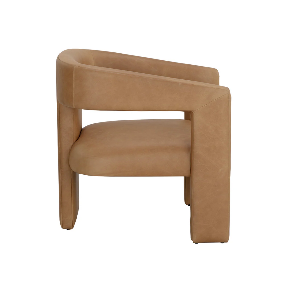 Cobourg Tan Leather Lounge Chair