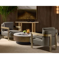 Garo Bravo Ash & Gold Lounge Chair