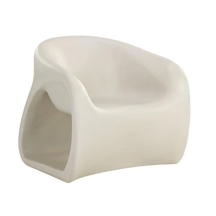 Orson Ivory Concrete Outdoor Lounge Chair