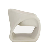 Orson Ivory Concrete Outdoor Lounge Chair - Outdoor Chair Detail | Bone & Brass
