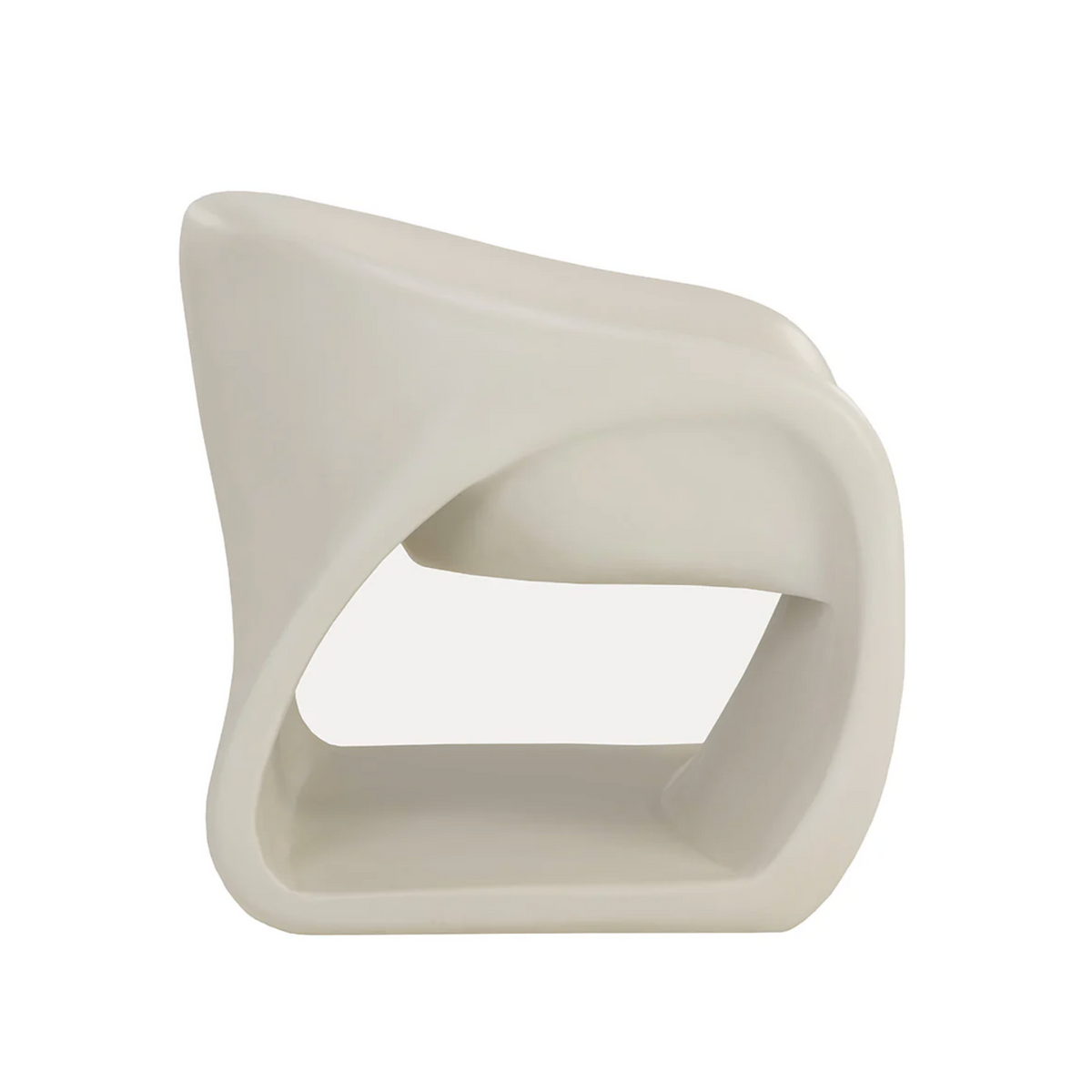 Orson Ivory Concrete Lounge Chair