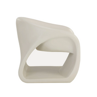 Orson Ivory Concrete Lounge Chair