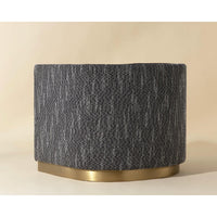 Larron Two-ToneBblack & Grey Lounge Chair - Chair Upholstery Detail | Bone & Brass