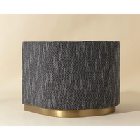 Larron Two-ToneBblack & Grey Lounge Chair