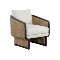 Olbia Barrelback Wicker Lounge Chair | Bone & Brass