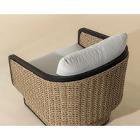 Olbia Barrelback Wicker Lounge Chair - Outdoor Chair View | Bone & Brass
