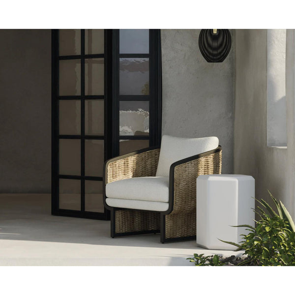 Olbia Barrelback Wicker Lounge Chair