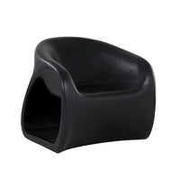Orson Black Concrete Outdoor Lounge Chair | Bone & Brass