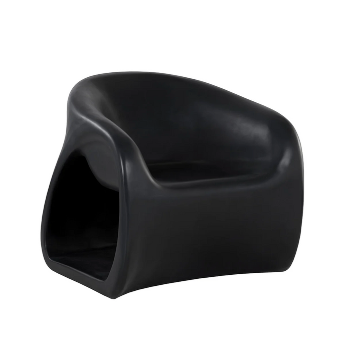 Orson Black Concrete Lounge Chair