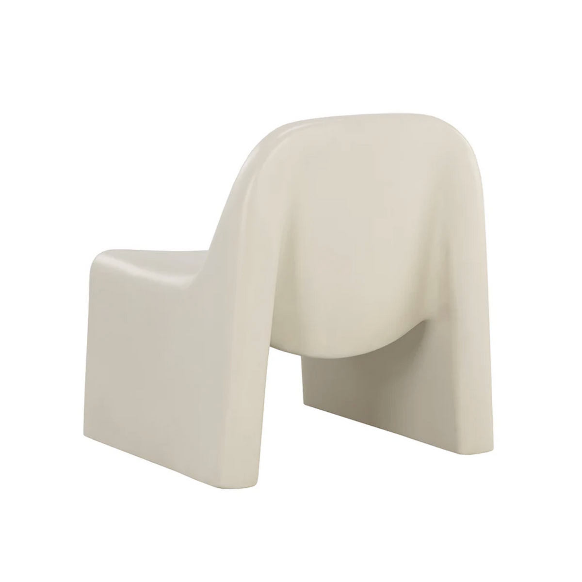 Kessel Cream Concrete Outdoor Lounge Chair