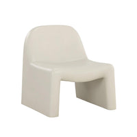 Kessel Cream Concrete Outdoor Lounge Chair | Bone & Brass