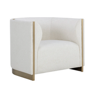 Larron Ivory & Gold Armchair