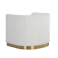 Larron Ivory & Gold Armchair - Chair Detail | Bone & Brass